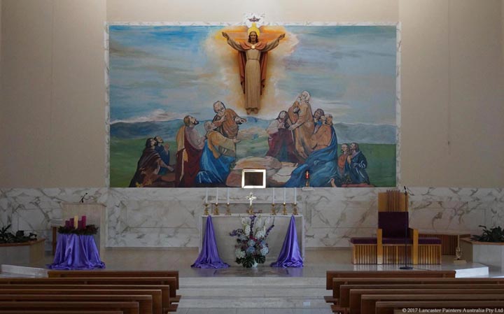 The Ascension Heritage Art 1800s Mural St Josephs